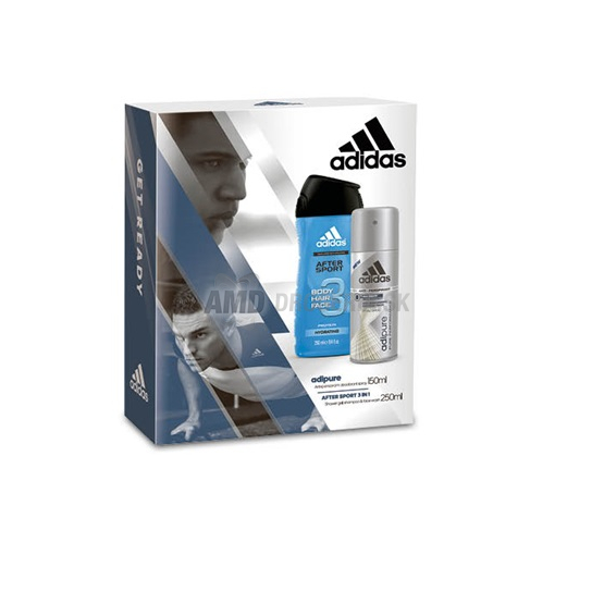 DARČEKOVÁ PÁNSKA KAZETA ADIDAS ADIPURE DEODORANT + SPRCHOVÝ GÉL 16