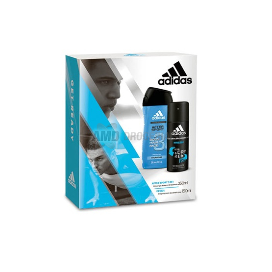DARČEKOVÁ PÁNSKA KAZETA ADIDAS FRESH DEODORANT + SPRCHOVÝ GÉL 16