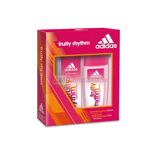 DARČEKOVÁ DÁMSKA KAZETA ADIDAS FRUITY RHYTM DNS PARFUMOVANÝ DEODORANT + DEODORANT 16