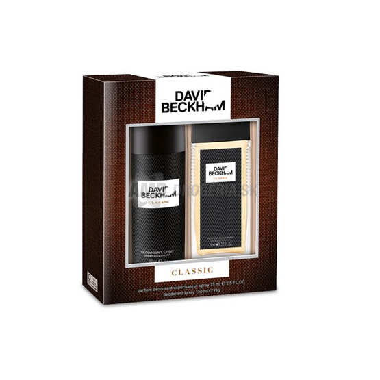 DARČEKOVÁ PÁNSKA KAZETA DAVID BECKHAM CLASSIC DNS PARFUMOVANÝ DEODORANT + DEODORANT 16