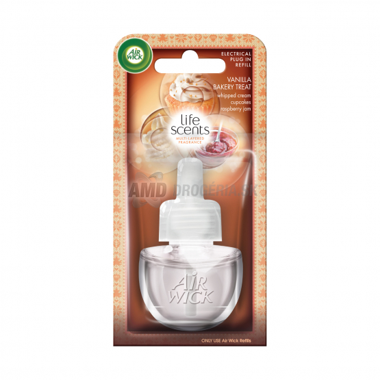 AIR WICK ELEKTRICKÁ NÁHRADNÁ NÁPLŇ VÔŇA VANILKOVÉHO PEČIVA 19ML