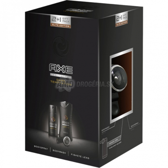 DARČEKOVÁ PÁNSKA KAZETA AXE DARK TEMPATION DEODORANT + SPRCHOVÝ GÉL + ŠIROKOUHLÝ OBJEKTÍV PRE SMARTFÓN 16