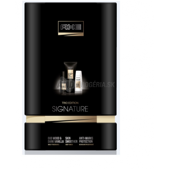 DARČEKOVÁ PÁNSKA KAZETA AXE SIGNATURE PLECH DEODORANT + SPRCHOVÝ GÉL + ANTIPERSPIRANT 16