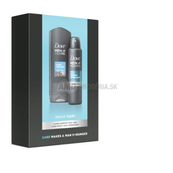 DARČEKOVÁ PÁNSKA KAZETA DOVE FM CLEAN COMFORT DEODORANT + SPRCHOVÝ GÉL 16