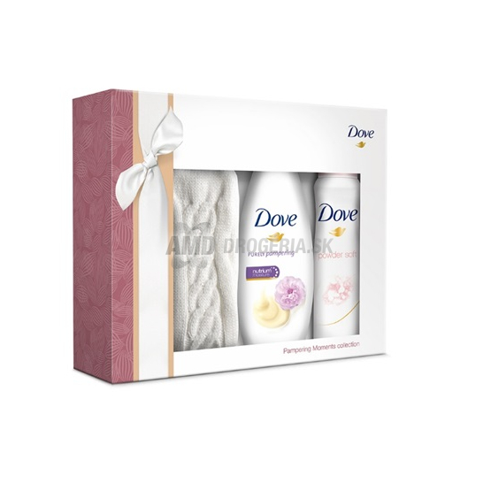 DARČEKOVÁ DÁMSKA KAZETA DOVE PEONYY DEODORANT + SPRCHOVÝ GÉL+ PONOŽKY 16