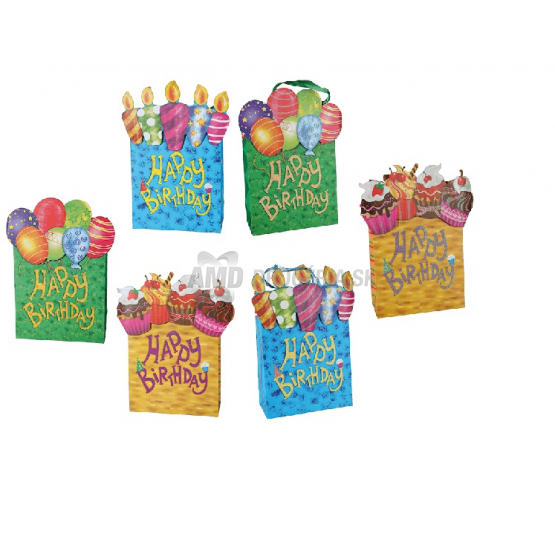 DARČEKOVÁ TAŠKA HAPPY BIRTHDAY 26x32 cm 1KS