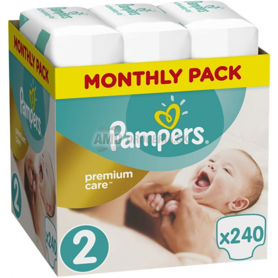 PAMPERS PREMIUM CARE 2 MINI 3-6 KG 240 KS