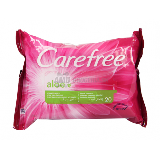 CAREFREE INTÍMNE OBRÚSKY ALOE VERA 20 KS