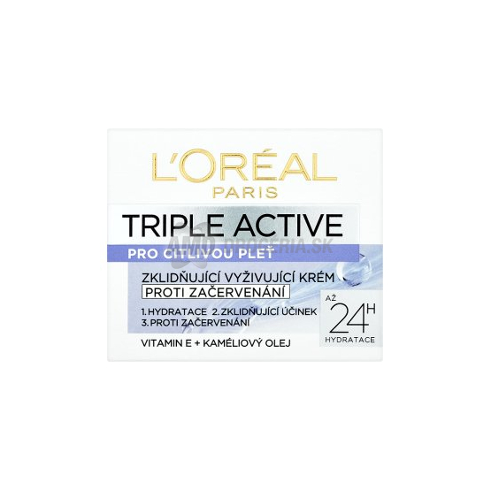LOREAL TRIPLE ACTIVE SENSITIVE KRÉM 50 ML