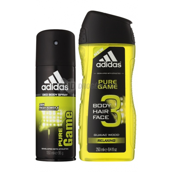ADIDAS PURE GAME DEODORANT 150 ML +SPRCHOVÝ GÉL 250 ML