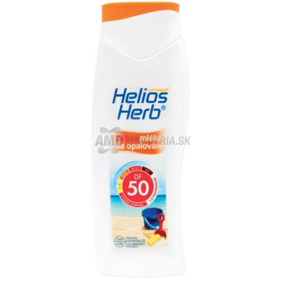 HELIOS HERB MLIEKO NA OPAĽOVANIE DETSKÉ OF50 200 ML