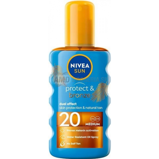 NIVEA SUN OF20 OLEJ PROTECT BRONZE 200ML