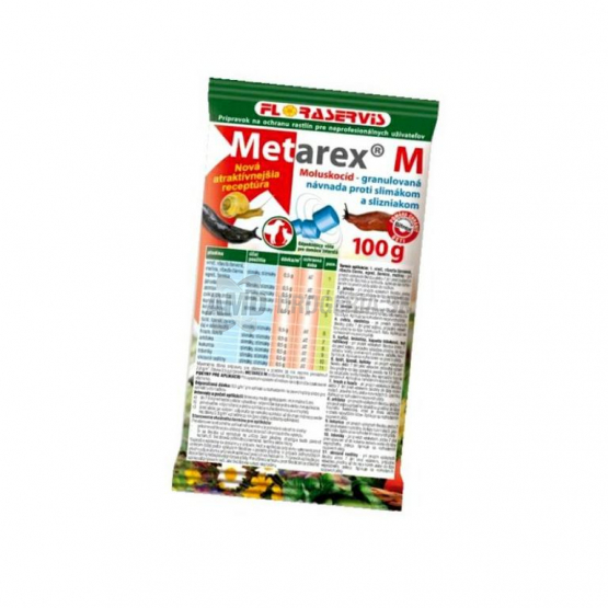METAREX M NÁVNADA PROTI SLIMÁKOM 100G