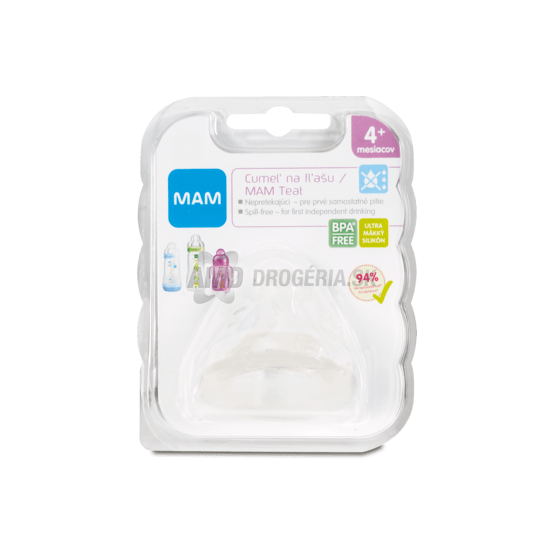 MAM CUMEĽ NA FĽAŠU SILIKÓNOVÝ 1 KS