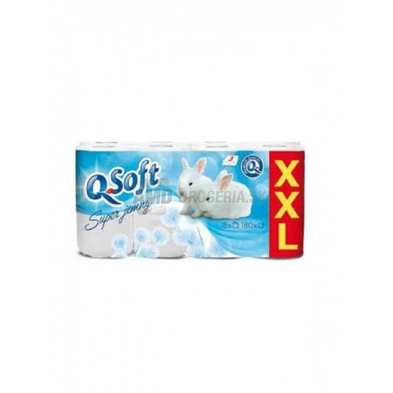 Q SOFT TOALETNY PAPIER BIELY 3-VRSTVY 16KS