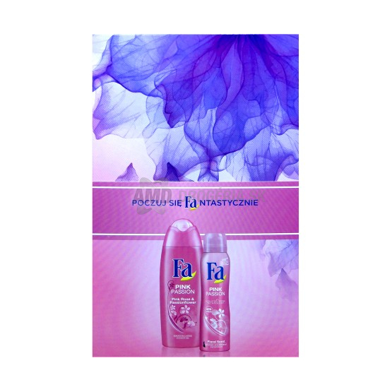 DARČEKOVÁ DÁMSKA KAZETA FA PINK PASSION DEODORANT + SPRCHOVÝ GÉL 16