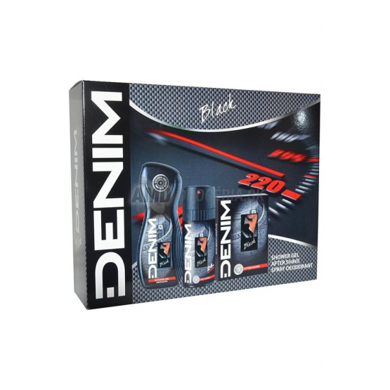KAZETA DENIM BLACK VODA PO HOLENÍ + DEODORANT + SPRCHOVÝ GÉL