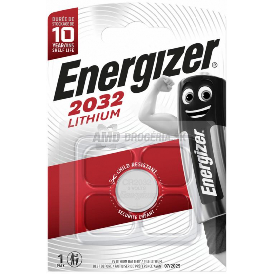 ENERGIZER BATÉRIA CR2032 LITHIUM 3V 1 KS
