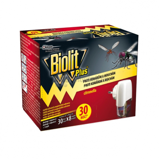 BIOLIT PLUS ELEKTRICKÝ ODPAROVAČ + NÁHRADNÁ NÁPLŇ 30 NOCÍ 31 ML
