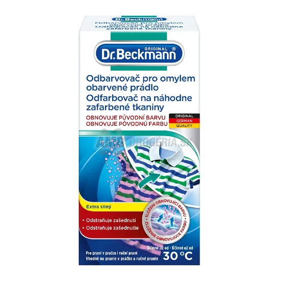 DR.BECKMANN ODFARBOVAČ NA OMYLOM ZAFARBENÚ BIELIZEŇ 75 GR