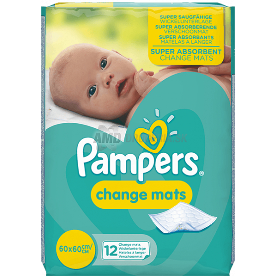 PAMPERS PODLOŽKY NA PREBAĽOVANIE 60x60 12 KS
