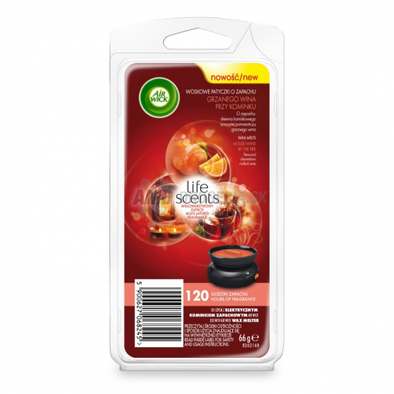 AIR WICK WAX MELT VOSKOVÁ NAPLŇ VARENÉ VÍNO PRI KRBE 66 G 