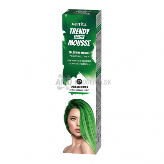 Venita Trendy Color Mousse farbiaca pena na vlasy 37 Emerald Green, 75 ml