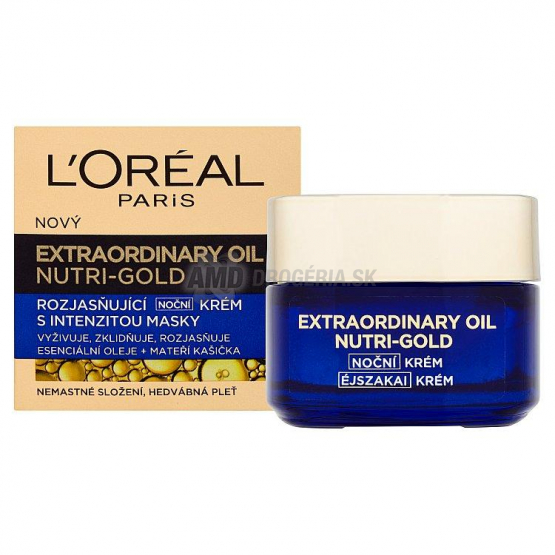 LOREAL KRÉM NUTRI GOLD EXTRAORDINARY OIL NOČNÝ 50 ML