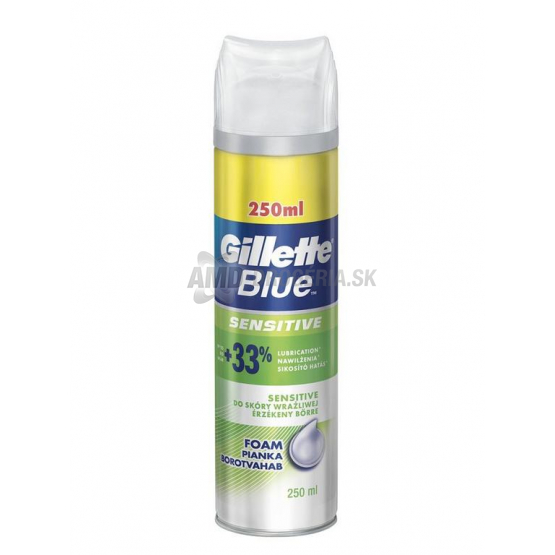 GILLETTE PENA NA HOLENIE BLUE SENSITIVE 250 ML