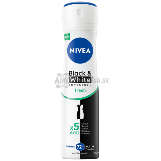 NIVEA ANTIPERSPIRANT BLACK & WITE FRESH 150 ML
