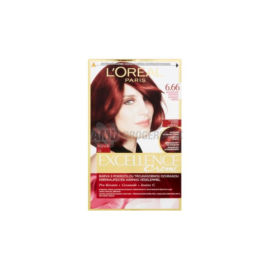 LOREAL EXCELLENCE 6.66 INTENZÍVNE ČERVENÁ