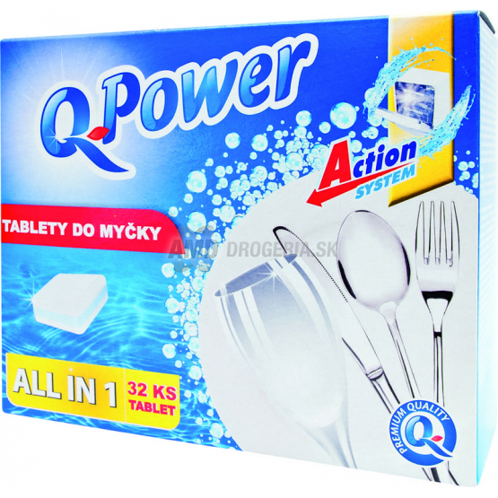Q-POWER TABLETY DO UMÝVAČKY  ALL IN ONE 32KS