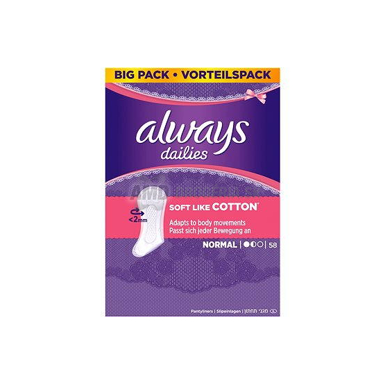 ALWAYS INTIM SOFT NORMAL 58 KS