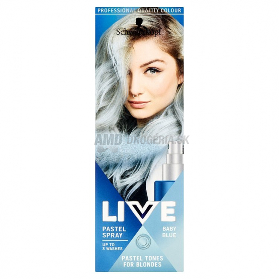 SCHWARZKOPF LIVE COLOR SPREJ NEBESKY MODRÝ 125ML