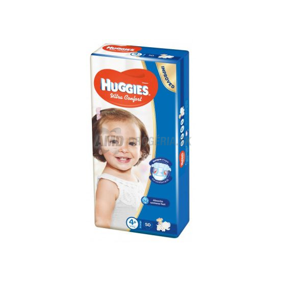 HUGGIES ULTRA COMFORT 4+ 10-16 KG 50 KS