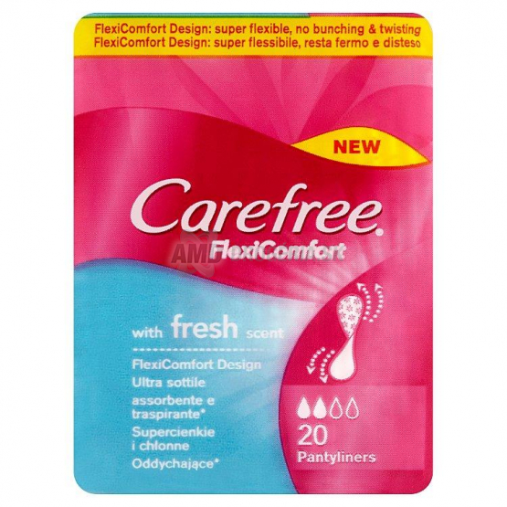 CAREFREE VLOŽKY FLEXI FRESH 20 KS