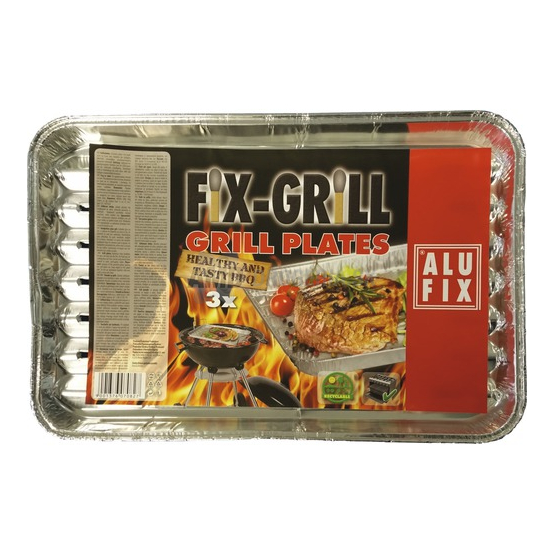 ALUFIX GRILOVACIE TÁCKY HRANATÉ 3 KS
