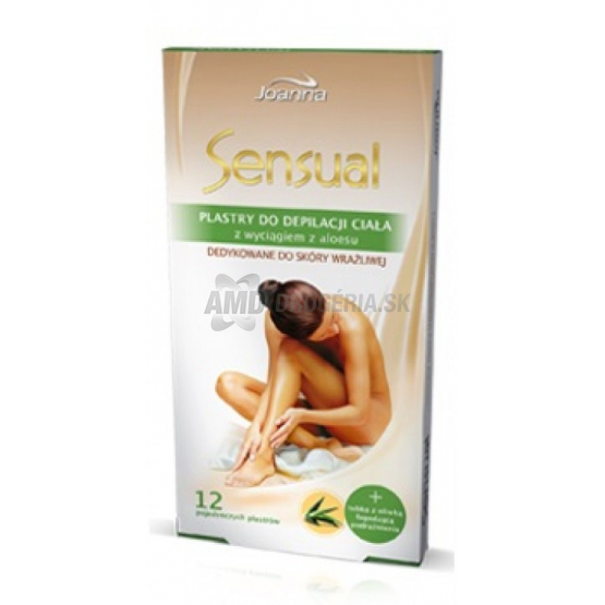 SENSUAL DEPILAČNÉ NÁPLASTE ALOE VERA 2 x 12 KS + OLEJ