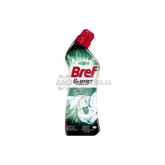 BREF WC GÉL 6XEFFECT MICROBRUSH 750 ML