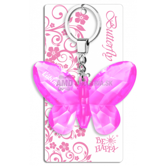 KĽÚČENKA KRIŠTÁĽOVÝ MOTÝĽ ĽÚBIM ŤA 1 KS