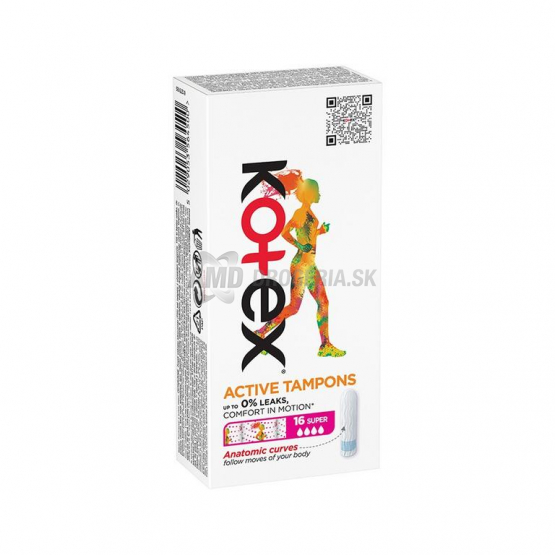 Kotex Active Super tampóny, 16 ks