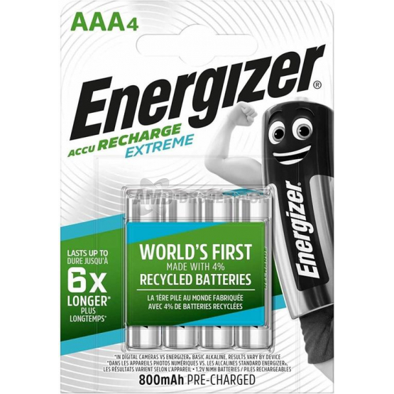 ENERGIZER BATÉRIE RECHARGE EXTREME AAA 4 KS