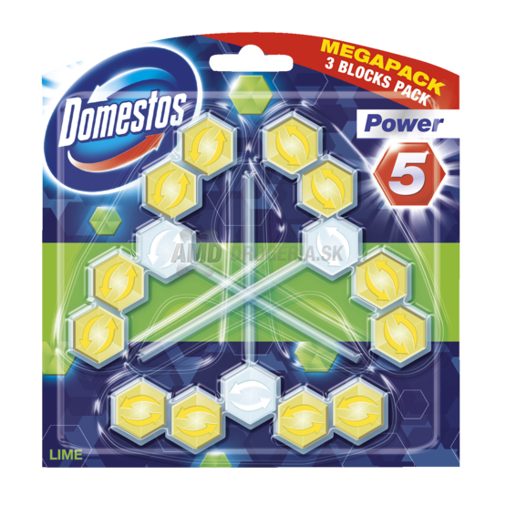 DOMESTOS WC POWER5 LIME 3 KS