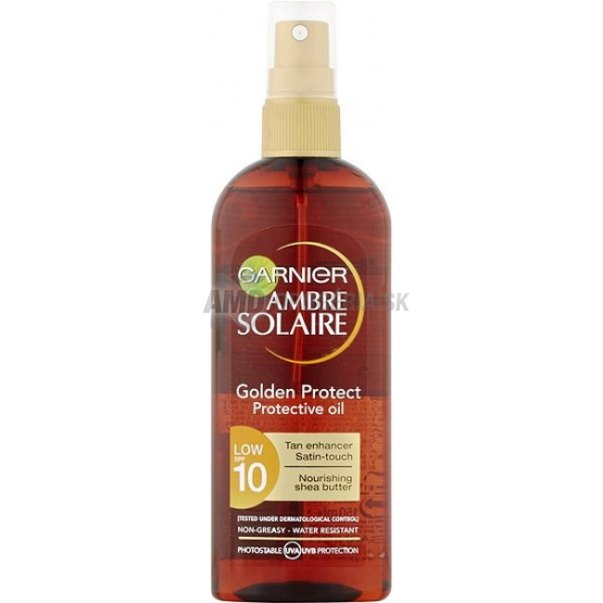 GARNIER AMBRE SOLAIRE GOLDEN PROTECT OLEJ NA OPAĽOVANIE SPF 10 150 ML