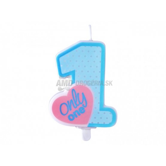 SVIEČKA ONLY ONE MODRÁ