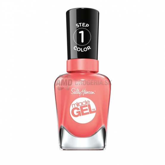 Sally Hansen Miracle Gel lak na nechty 380 Malibu Peach, 14,7 ml