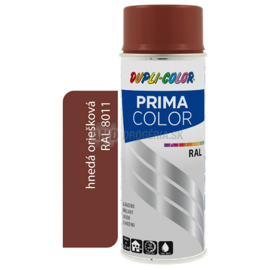 DUPLI COLOR PRIMA SPRAY RAL 8011 ORIEŠKOVÁ HNEDÁ 400 ML LESK
