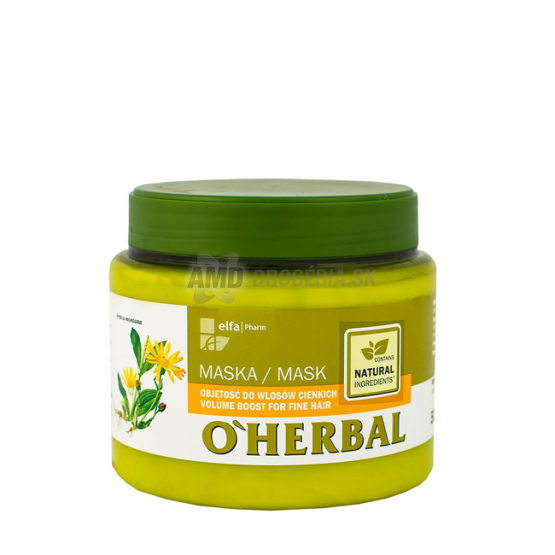 O'HERBAL MASKA PRE ZVÄČŠENIE OBJEMU S ARNIKOVÝM EXTRAKTOM 500 ML