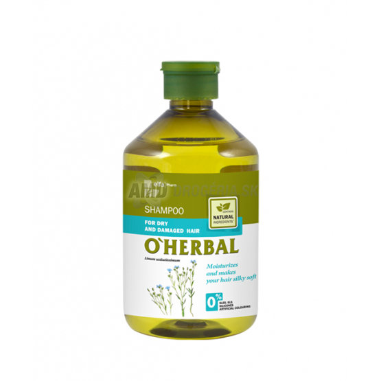 O'HERBAL ŠAMPÓN NA SUCHÉ A POŠKODENÁ VLASY ĽAN 500ML 