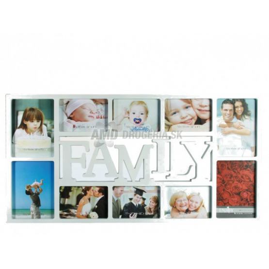 BIELY FOTORÁMIK FAMILY VEĽKÝ